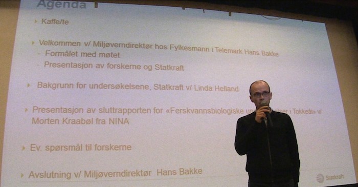 Hans Bakke, direktør i Miljøvernavdelingen hos Fylkesmannen i Telemark ledet møtet.